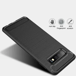 Samsung Galaxy S10 - Carbon Case Hülle, stoßfest