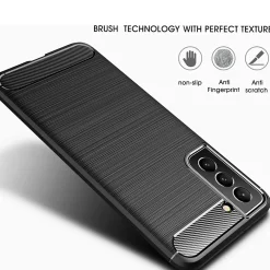 Samsung Galaxy S22 - Carbon Case Hülle, stoßfest