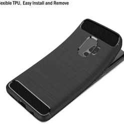 Samsung Galaxy S9 - Carbon Case Hülle, stoßfest