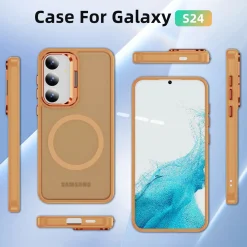 Samsung Galaxy S24 - Farbige MagSafe Hülle mit Ring