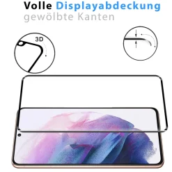 Samsung Galaxy S21 - Fullscreen 9H Panzerglas Displayglas