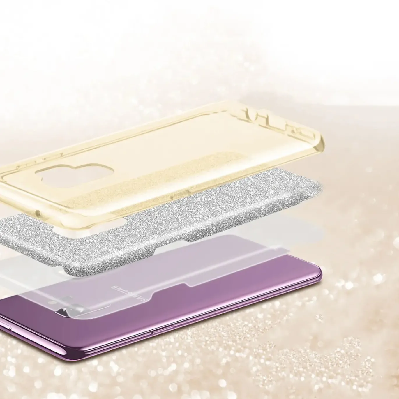 Samsung Galaxy S22 - Glitzer TPU Hülle