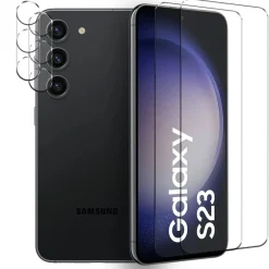 Samsung Galaxy S23 - 9H Displayschutzfolie 2x Display & Kamera