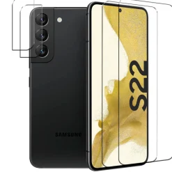 Samsung Galaxy S22 - 9H Displayschutzfolie 2x Display & Kamera