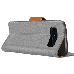 Samsung Galaxy S10 - Jeanslook Klapphülle mit Kartenfach