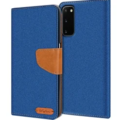 Samsung Galaxy S20 - Jeanslook Klapphülle mit Kartenfach