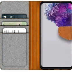 Samsung Galaxy S20 - Jeanslook Klapphülle mit Kartenfach