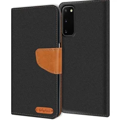 Samsung Galaxy S20 - Jeanslook Klapphülle mit Kartenfach