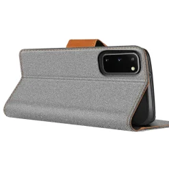 Samsung Galaxy S20 - Jeanslook Klapphülle mit Kartenfach
