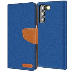 Samsung Galaxy S23 - Jeanslook Klapphülle mit Kartenfach