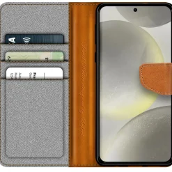 Samsung Galaxy S24 - Jeanslook Klapphülle mit Kartenfach