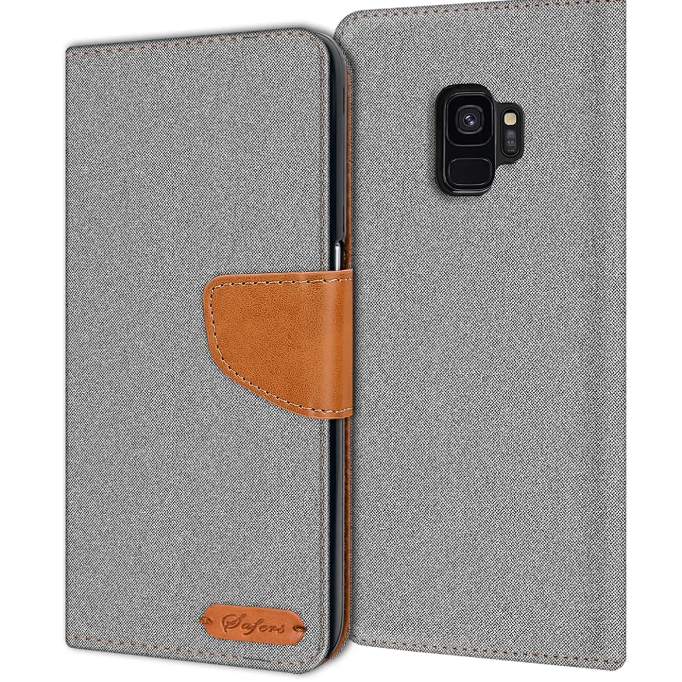 Samsung Galaxy S9 - Jeanslook Klapphülle mit Kartenfach