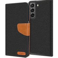 Samsung Galaxy S22 - Jeanslook Klapphülle mit Kartenfach