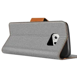 Samsung Galaxy S6 - Jeanslook Klapphülle mit Kartenfach