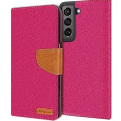 Samsung Galaxy S21 - Jeanslook Klapphülle mit Kartenfach