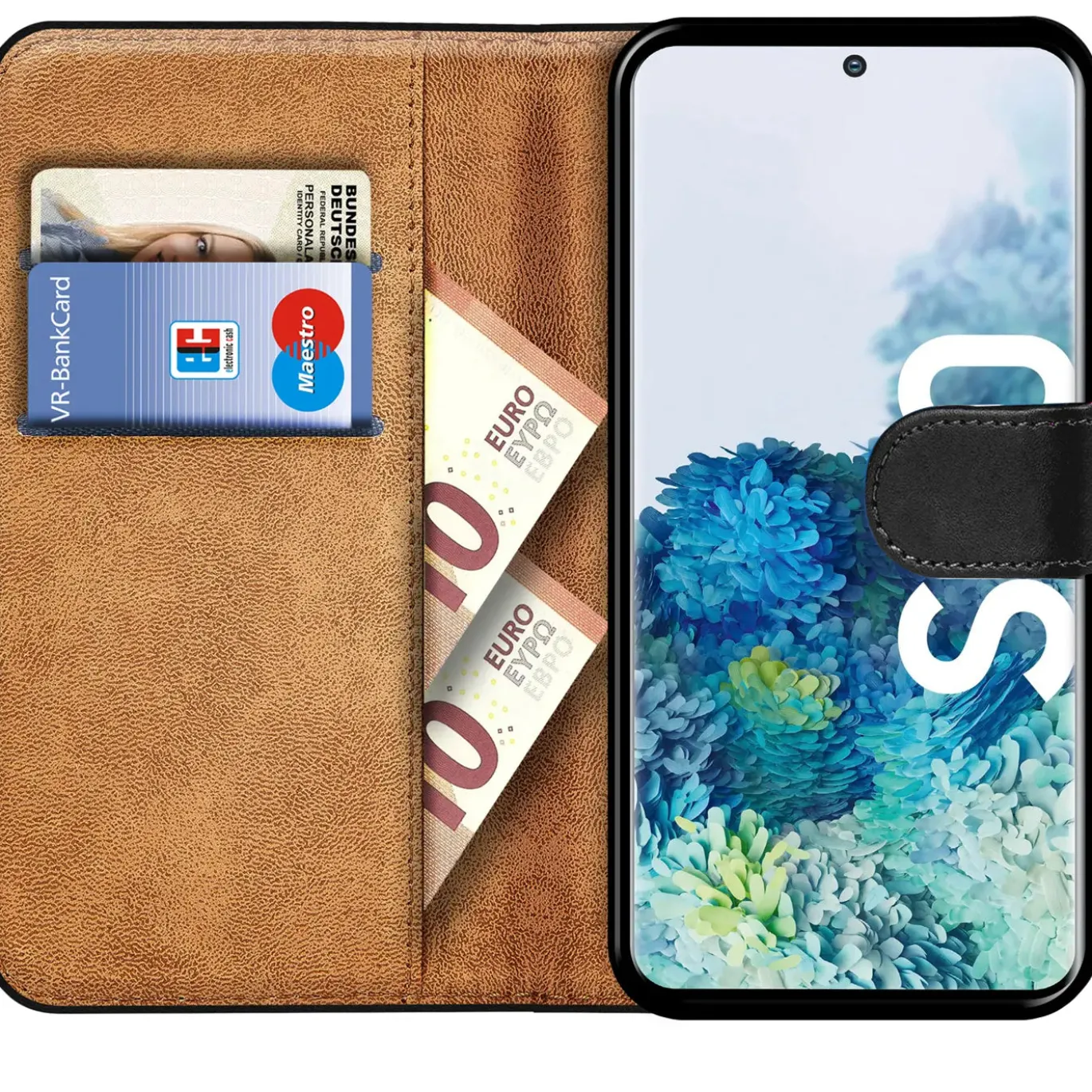 Samsung Galaxy S20 - Klapphülle mit Kartenfächern