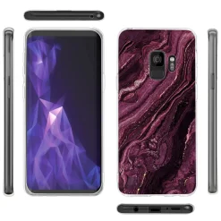 Samsung Galaxy S9 - Marmor & Sand Design Hülle