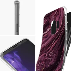Samsung Galaxy S9 - Marmor & Sand Design Hülle