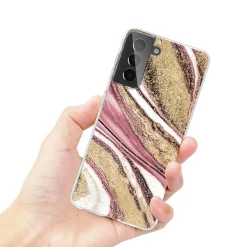 Samsung Galaxy S22 - Marmor & Sand Design Hülle