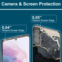 Samsung Galaxy S21 - Marmor & Sand Design Hülle