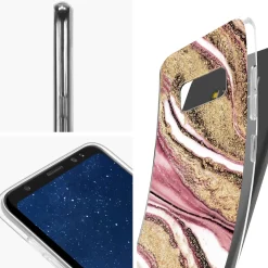 Samsung Galaxy S8 - Marmor & Sand Design Hülle