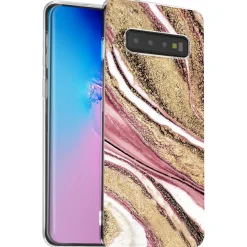 Samsung Galaxy S10 - Marmor & Sand Design Hülle