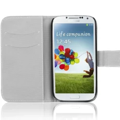 Samsung Galaxy S4 - Motiv Klapphülle mit Kartenfächern & Standfunktion