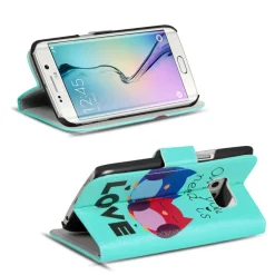 Samsung Galaxy S6 - Motiv Klapphülle mit Kartenfächern & Standfunktion