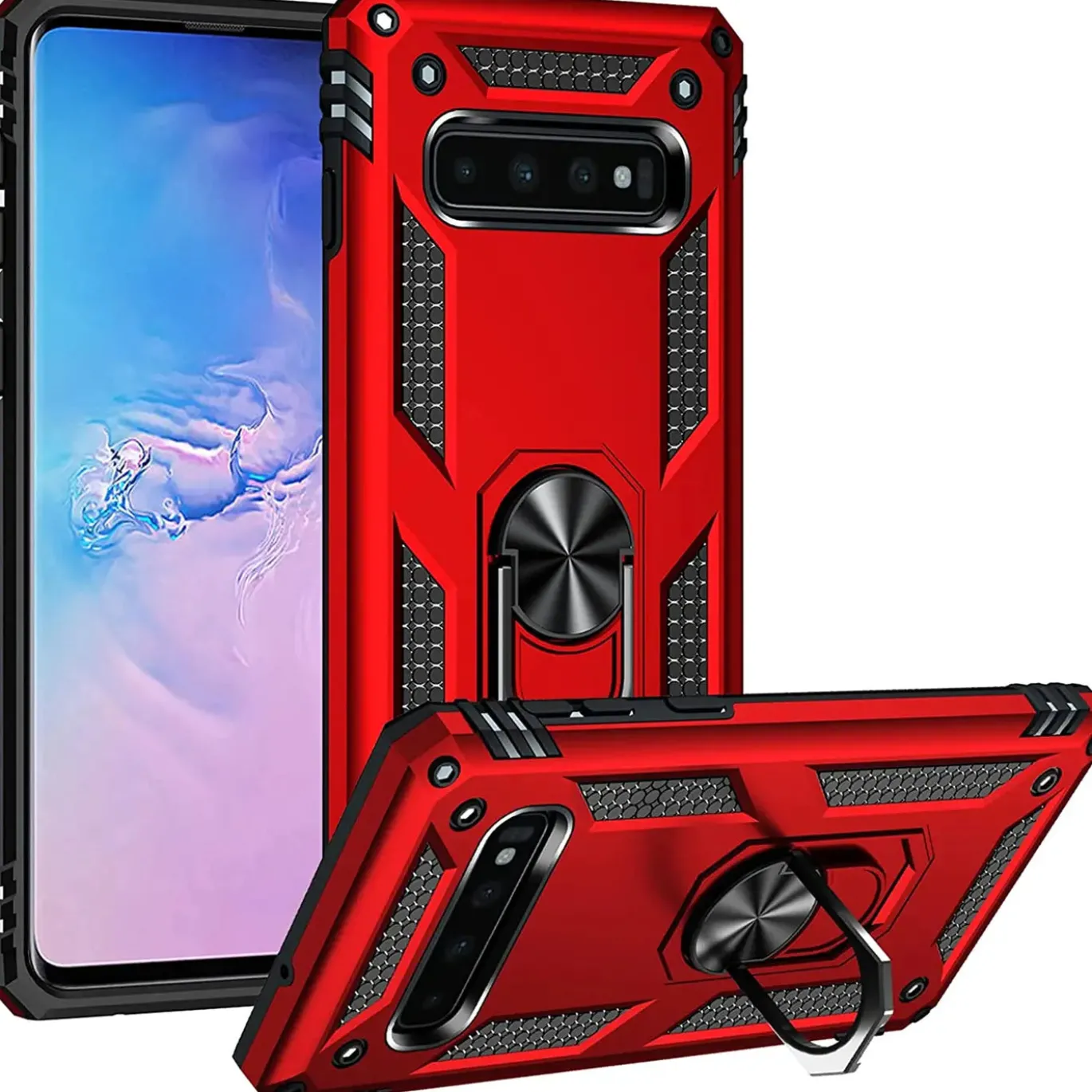 Samsung Galaxy S10 - Outdoor Hardcase mit Ringhalter