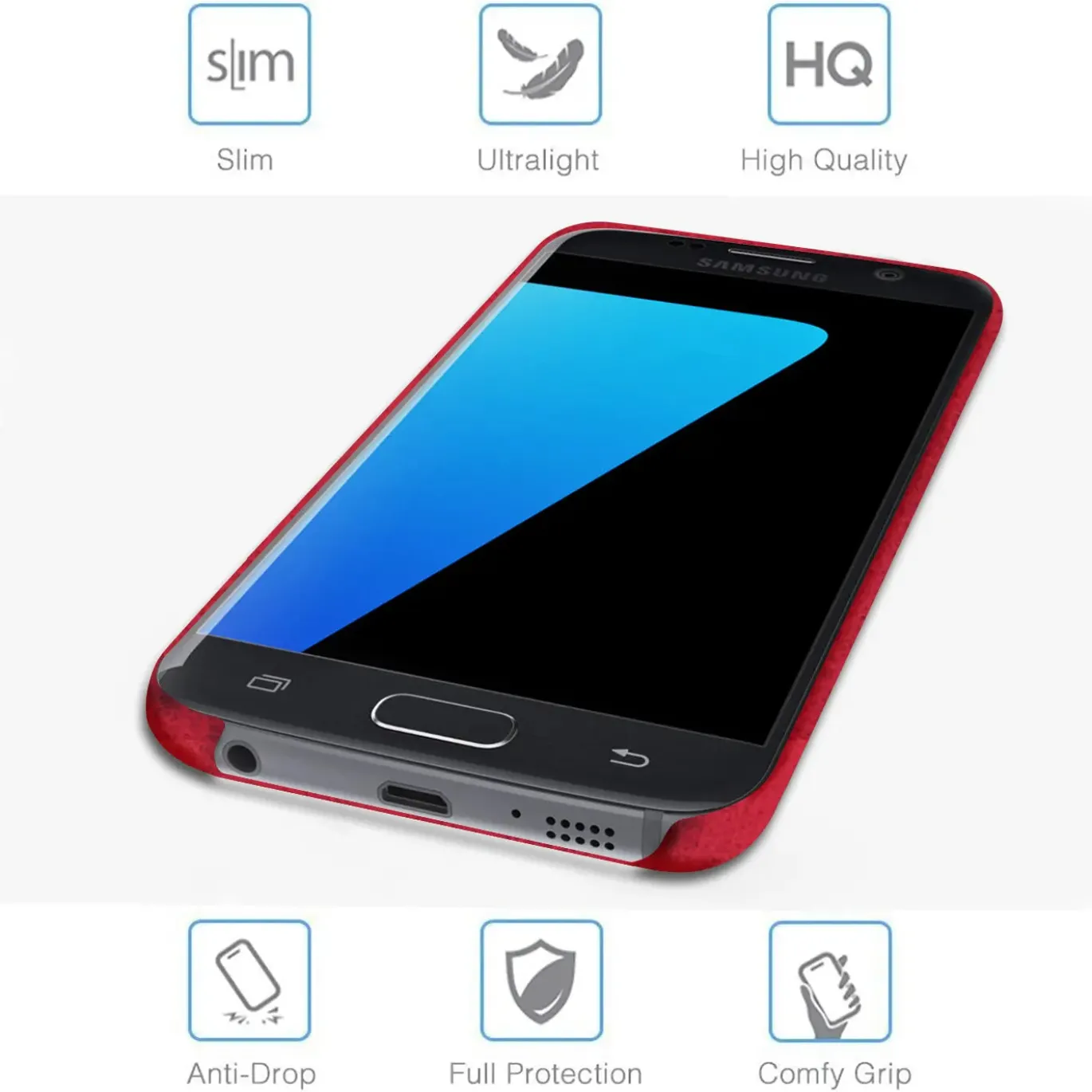 Samsung Galaxy S7 - PU Hartschale Handyhülle