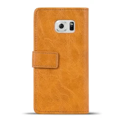 Samsung Galaxy S6 - Retro Klapphülle mit Karten- & Geldfach