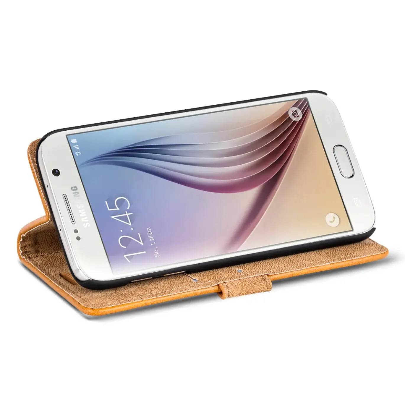Samsung Galaxy S6 - Retro Klapphülle mit Karten- & Geldfach