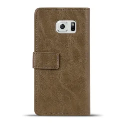 Samsung Galaxy S6 - Retro Klapphülle mit Karten- & Geldfach