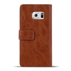 Samsung Galaxy S6 - Retro Klapphülle mit Karten- & Geldfach