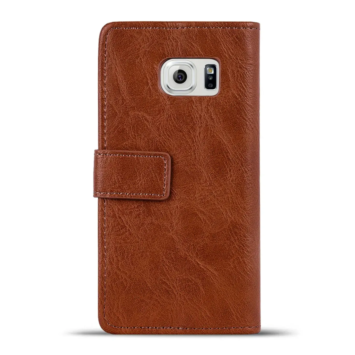 Samsung Galaxy S6 - Retro Klapphülle mit Karten- & Geldfach