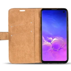 Samsung Galaxy S10 - Retro Klapphülle mit Karten- & Geldfach