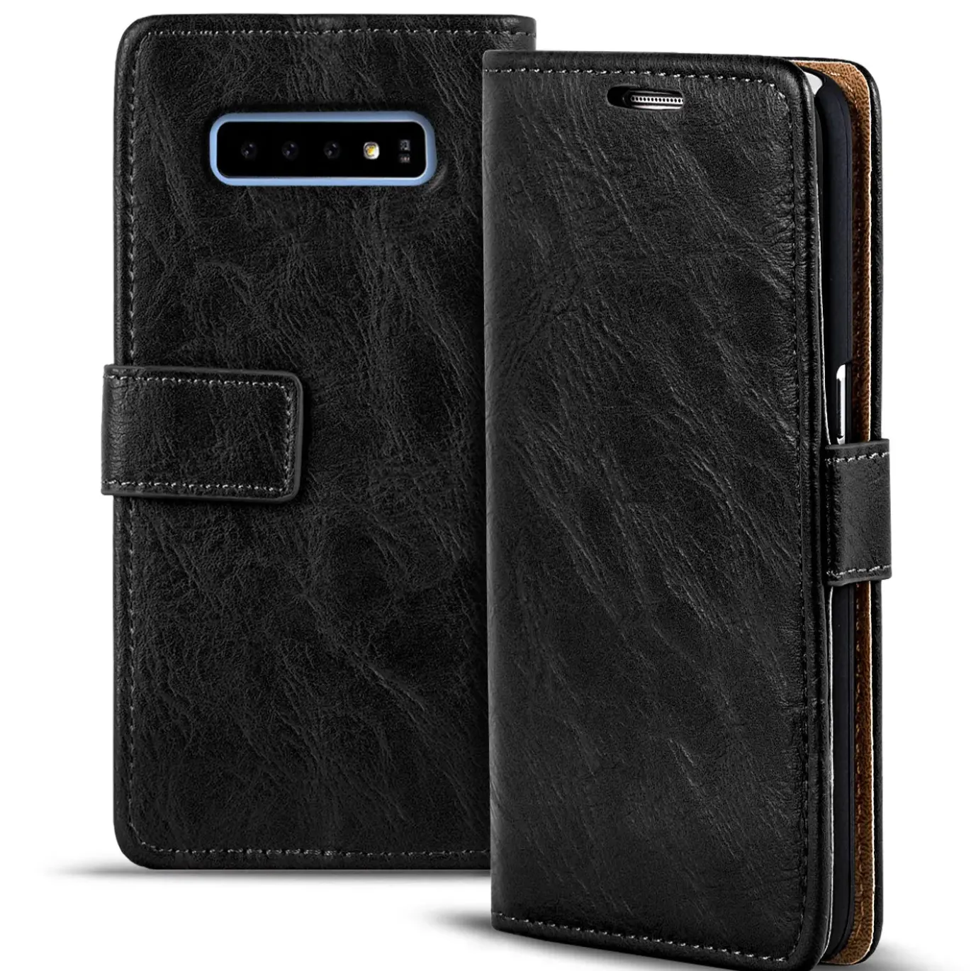 Samsung Galaxy S10 - Retro Klapphülle mit Karten- & Geldfach