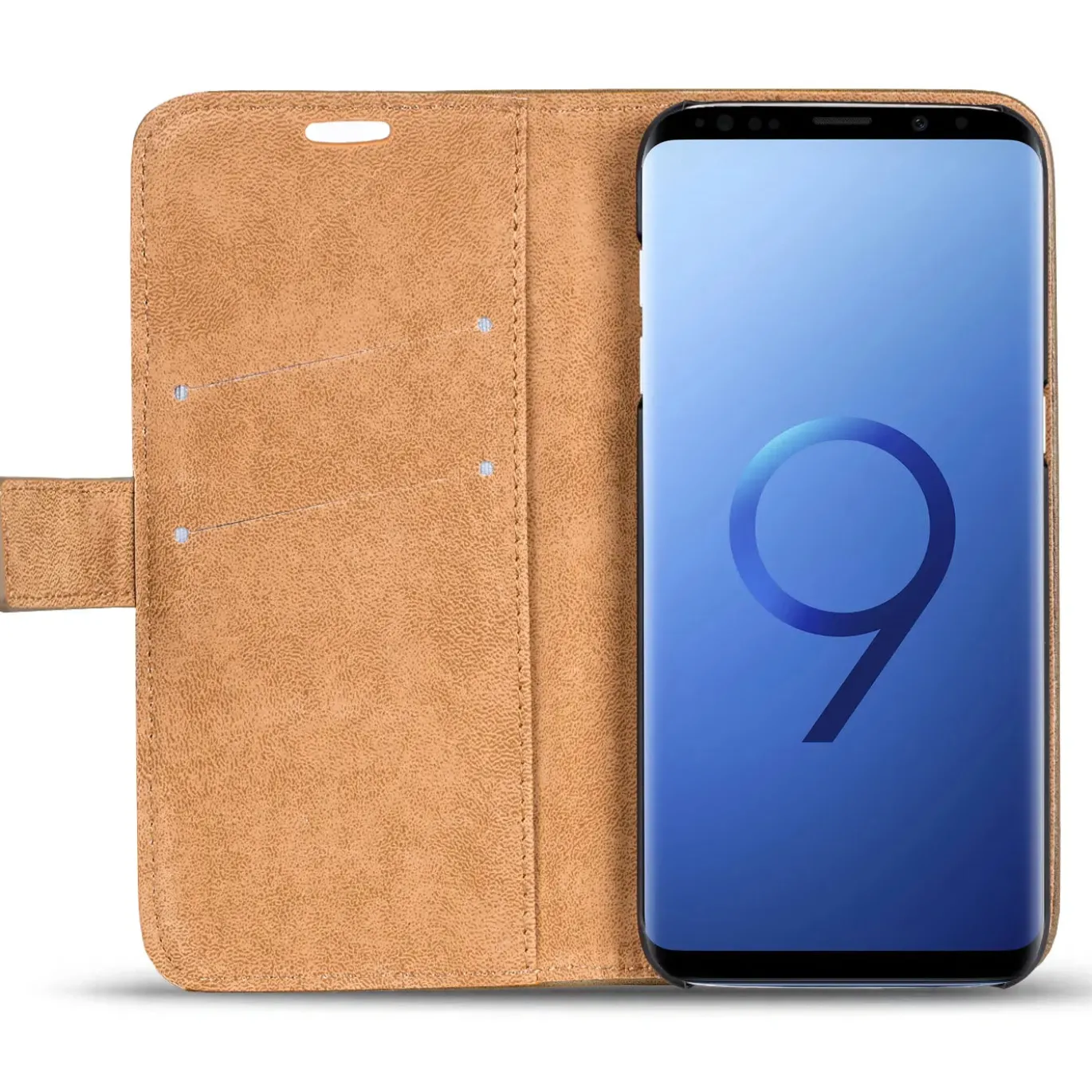Samsung Galaxy S9 - Retro Klapphülle mit Karten- & Geldfach