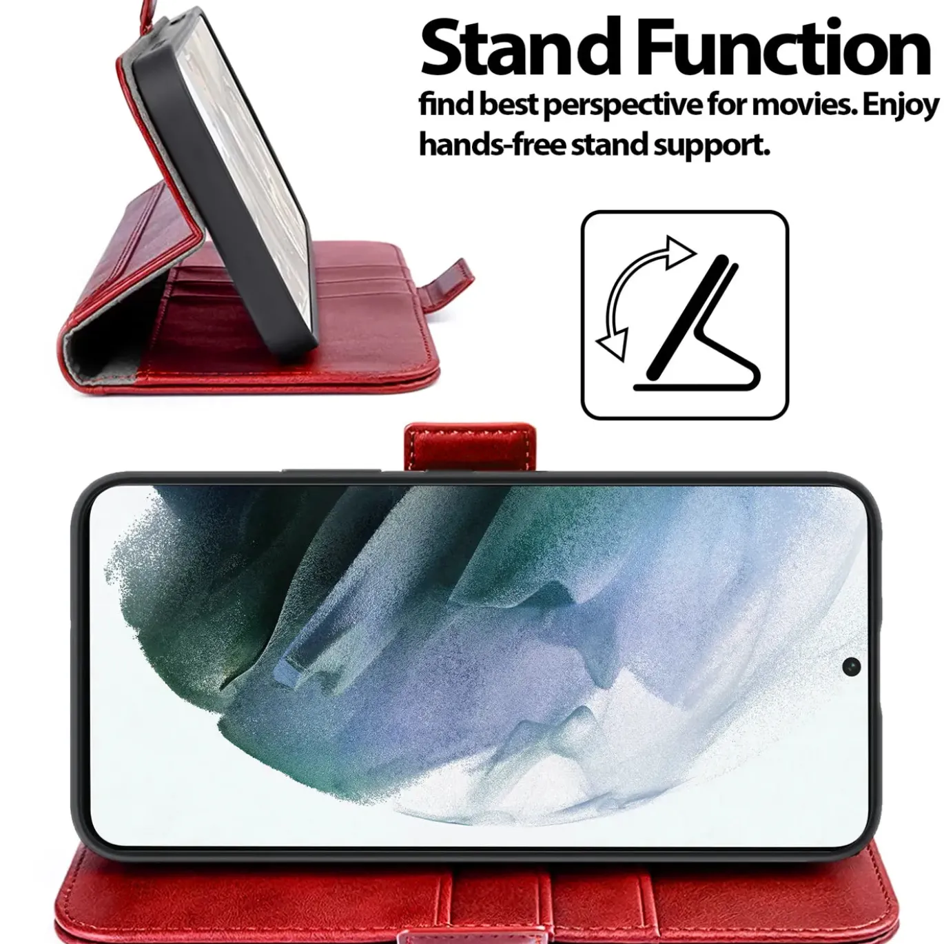 Samsung Galaxy S21 - Robuste Klapphülle mit RFID Block
