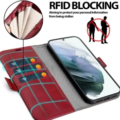 Samsung Galaxy S21 - Robuste Klapphülle mit RFID Block