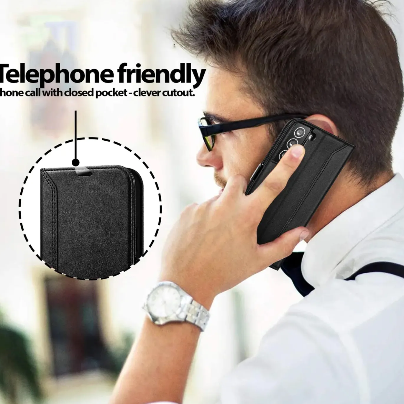 Samsung Galaxy S21 - Robuste Klapphülle mit RFID Block