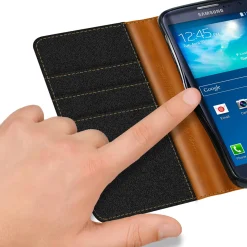 Samsung Galaxy S3 / S3 Neo - Jeanslook Klapphülle mit Kartenfach