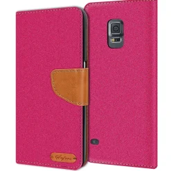 Samsung Galaxy S5 / S5 Neo - Jeanslook Klapphülle mit Kartenfach