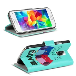 Samsung Galaxy S5 / S5 Neo - Motiv Klapphülle mit Kartenfächern & Standfunktion