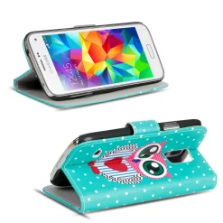 Samsung Galaxy S5 / S5 Neo - Motiv Klapphülle mit Kartenfächern & Standfunktion