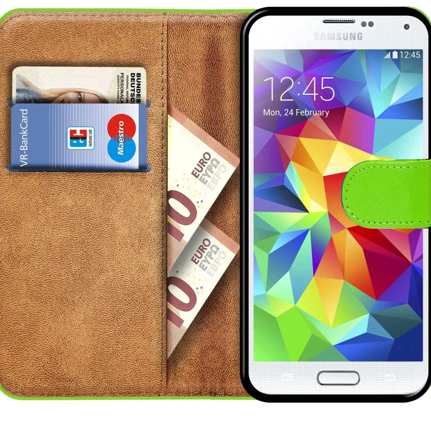 Samsung Galaxy S5 / S5 Neo - Klapphülle mit Kartenfächern