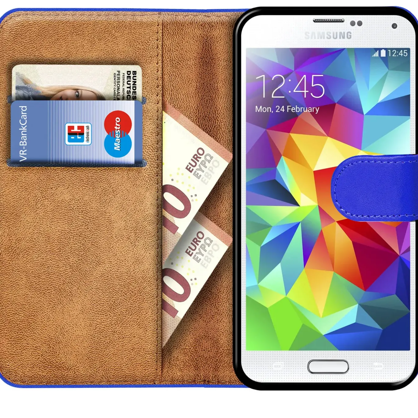 Samsung Galaxy S5 / S5 Neo - Klapphülle mit Kartenfächern