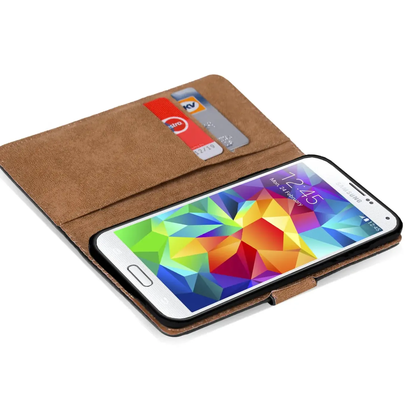 Samsung Galaxy S5 / S5 Neo - Klapphülle mit Kartenfächern
