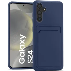 Samsung Galaxy S24 - Silikonhülle mit Kartenfach & Kameraschutz