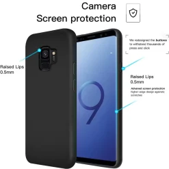 Samsung Galaxy S9 - Silikon Case mit Mikrofaser-Innenseite